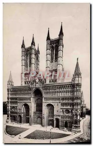 Cartes postales Lincoln cathedral West front