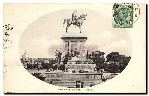 Cartes postales Roma Monumento a Garibaldi
