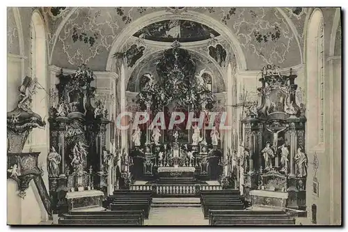 Cartes postales Oberammergau Innres der Kirche