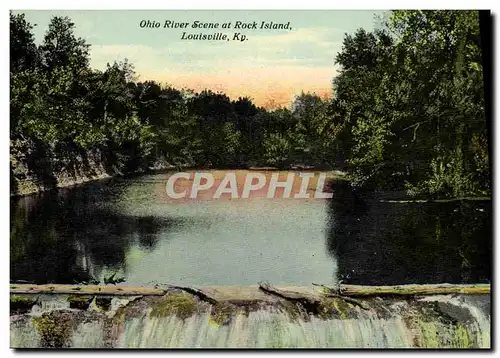 Cartes postales Ohio River Scene at Rock Island Louisville