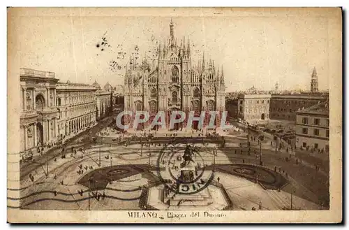 Cartes postales Milano Piazza del Duomo