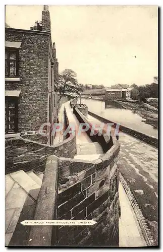 Cartes postales City Walls From Bridgegate Chester