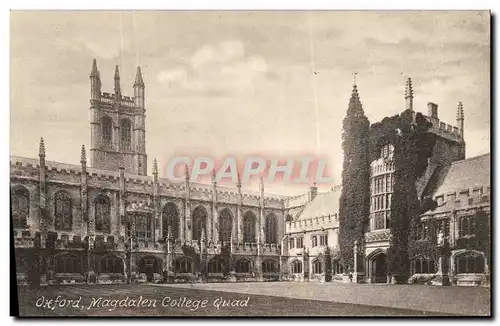 Ansichtskarte AK Oxford Magdalen College Quad