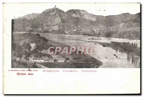 Cartes postales K�nigswinter Drachenfels Wolkenburg