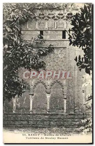 Cartes postales Rabat ruines de Chellah Tombeau de Moulay Hassan