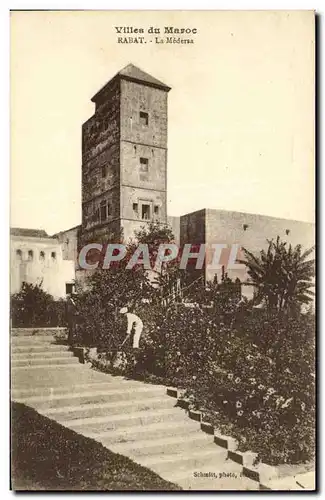 Cartes postales Villes du Maroc Rabat La Medersa