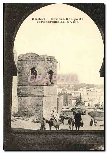 Cartes postales Rabat Vuc des Remparts et Panorama de la Ville