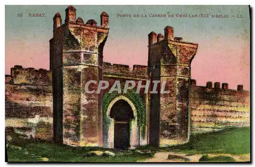 Ansichtskarte AK Rabat Porte de la Casbah de Chellah
