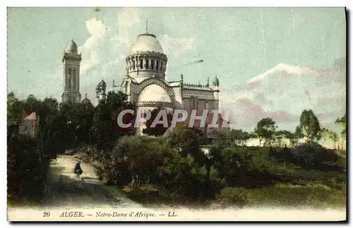 Cartes postales Alger notre Dame d Afrique