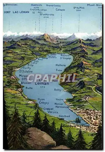 Cartes postales Lac Leman