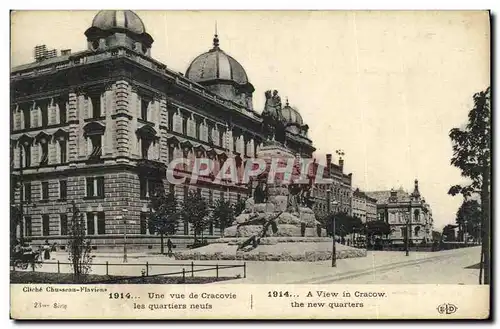 Cartes postales A View in Cracow the new quarters