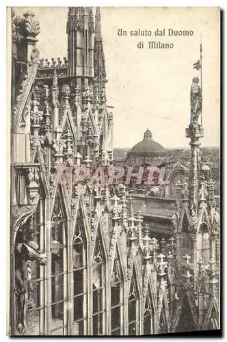 Ansichtskarte AK Un saluto dal Duomo di Milano