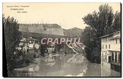 Cartes postales Pamplona Rio Arga