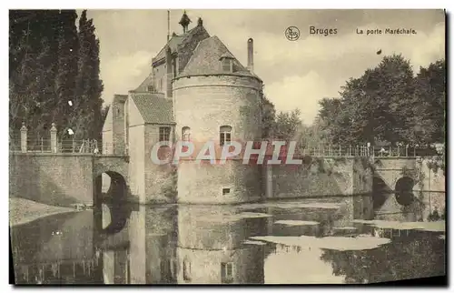 Cartes postales Bruges La Porte Marechale