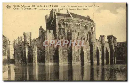 Cartes postales Gant Chateau des Comtes de Flandre