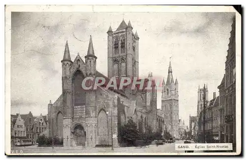 Cartes postales Gand Eglise Saint Nicolas