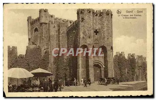 Cartes postales Gand Gent Le Chateau des Comtes S Gravensteen