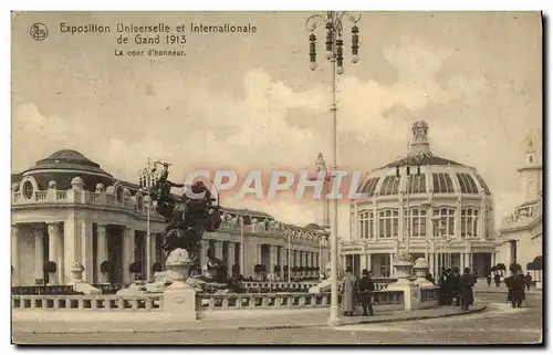 Cartes postales Exposition Universelle et Internationale de Gand 1913 La Cour d honneur