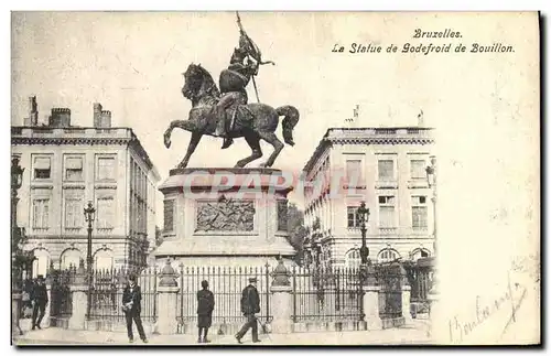 Cartes postales Bruxelles La Statue de Goldefroid de Bouillon