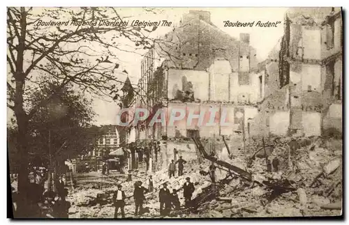 Cartes postales Boulevard Audent a Charleroi Militaria