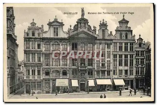 Cartes postales Bruxelles Maisons des Tailleurs et de Victor Hugo