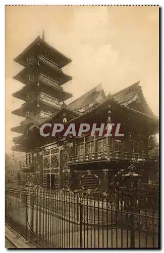 Cartes postales Bruxelles Laeken La Tour Japonaise vue de l avenue Van Fraet