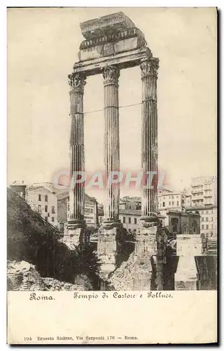 Cartes postales Roma Tempio di Castore e Polluce