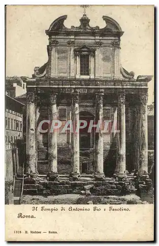 Cartes postales Roma Tempio di Antonino Pio Fantino