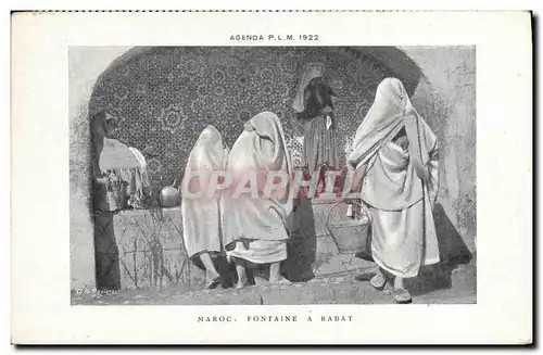 Cartes postales Maroc Fontaine A Rabat