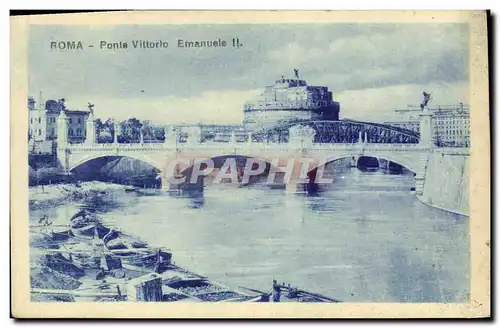 Ansichtskarte AK Roma Ponte Vittorio Emanuele ll