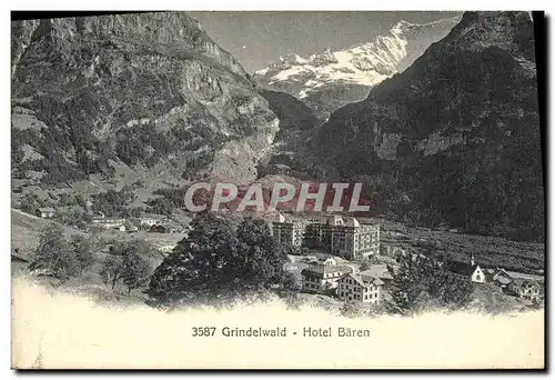 Cartes postales Grindelwald Hotel Baren