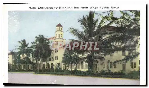 Cartes postales Main Entrance to Miramar Inn From Washington Road