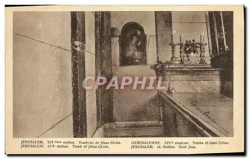 Cartes postales Jerusalem Station Tomb of Jesus Christ