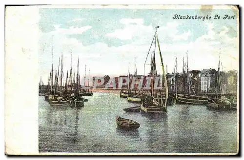 Cartes postales Blankenberghe Le Port Bateaux