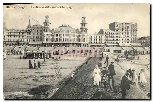 Cartes postales Blankenberghe Le Kursaal Casino et la Plage