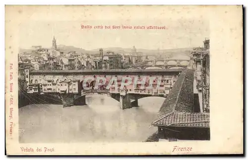 Cartes postales Veduta de Ponti Firenze