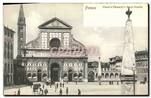 Ansichtskarte AK Firenze Piazza e Chiesa di S Maria Novella