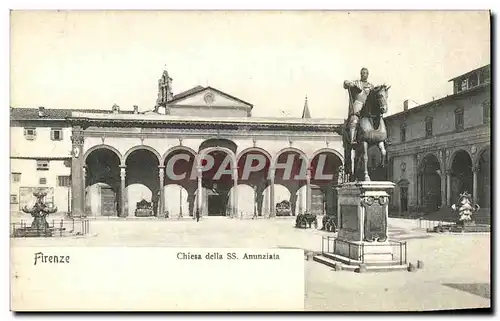 Cartes postales Firenze Chiesa della SS Anunziata