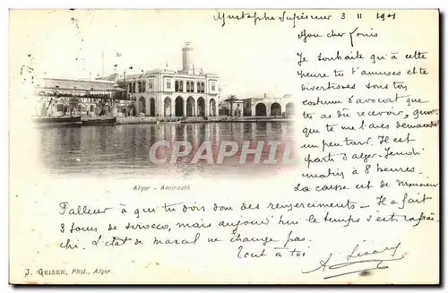 Cartes postales Alger Amiraute