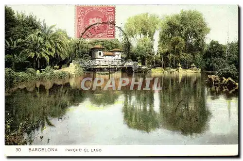 Cartes postales Barcelona Parque El Lago