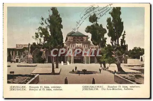 Cartes postales Jerusalem Mosquee El Aksa Exterieur
