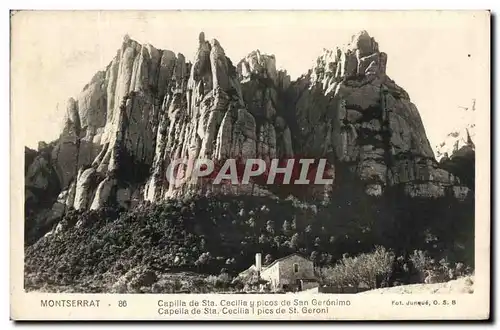 Cartes postales Montserrat Capilla de Ste Cecilia Picos de San Geronimo