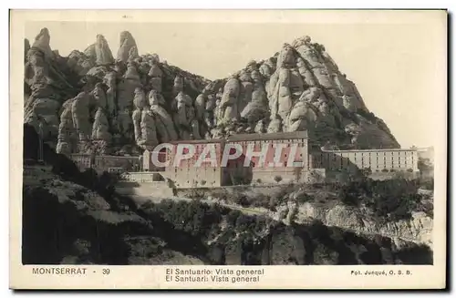 Cartes postales Montserrat El sanutario Vista general