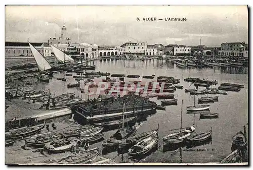 Cartes postales Alger L Amlraute Bateaux