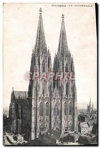 Ansichtskarte AK Cologne La Cathedrale