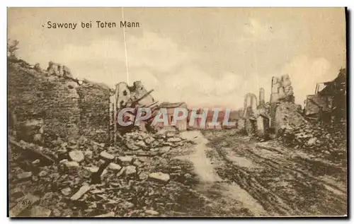 Cartes postales Sawony bei Toten Mann Militaria