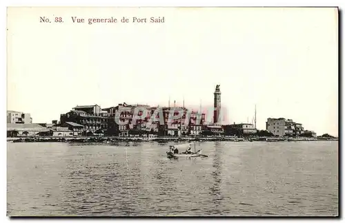 Cartes postales Port Said Vue Generale Egypte