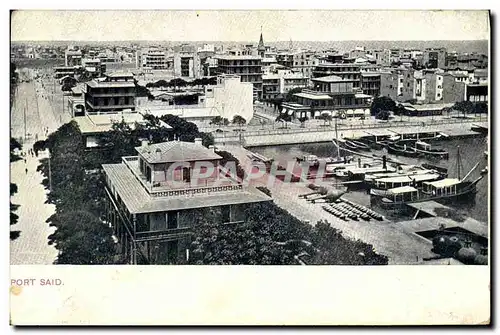 Ansichtskarte AK Port Said Egypte Bateaux