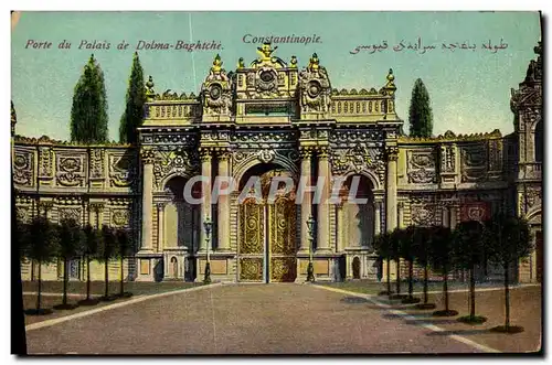 Cartes postales Salut de Constantinople du Palais de Dolma Baghtche Turquie