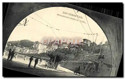 Ansichtskarte AK San Sebastian Miraconcha desde el tunel